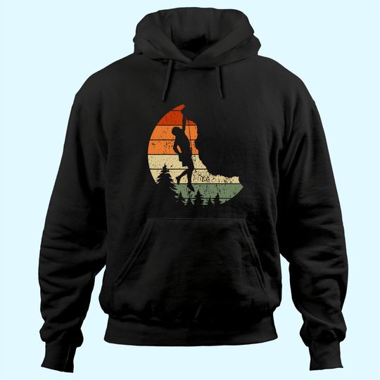 Discover Retro Rock Climbing Vintage Climber Hoodie