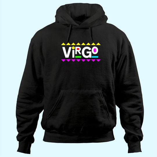 Virgo Zodiac Design 90s Style Hoodie