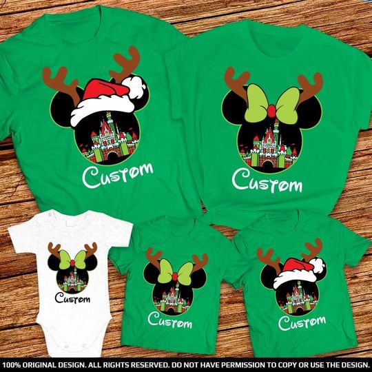 Disney Castle Very Merriest After Hours Mickey And Minnie Family Matching T Shirt