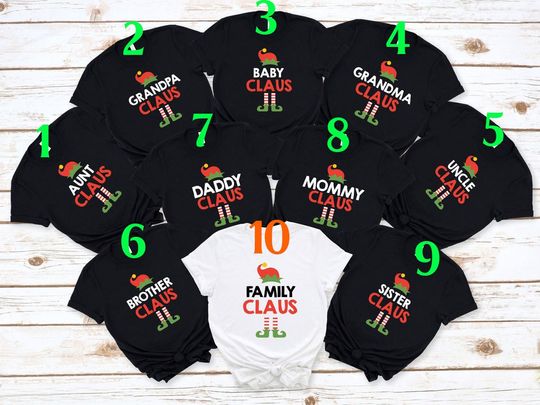 ELF Matching Family Christmas T Shirt