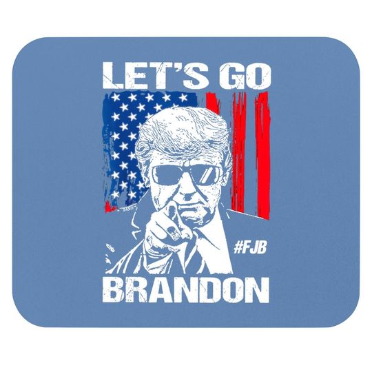 Discover Let's Go Brandon Mouse Pad Lets Go Brandon, FJB Pro America US Distressed Flag Mouse Pad Mouse Pads
