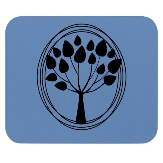 Tree Circle Mouse Pad