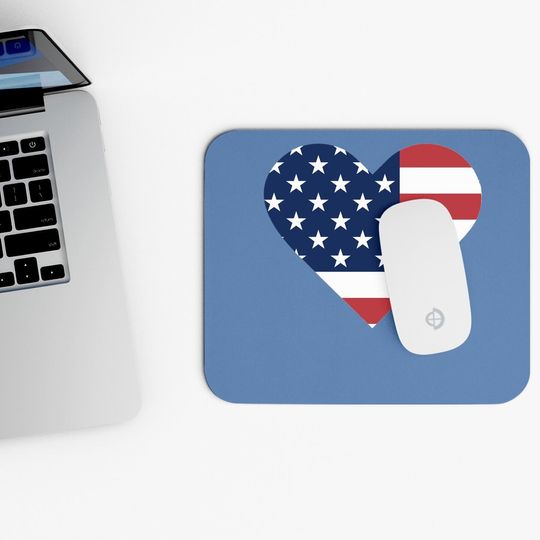 American Flag Mouse Pad 4th Of July Patriotic Mouse Pad Independence Day Stars Stripes Print Mouse Pad Tops