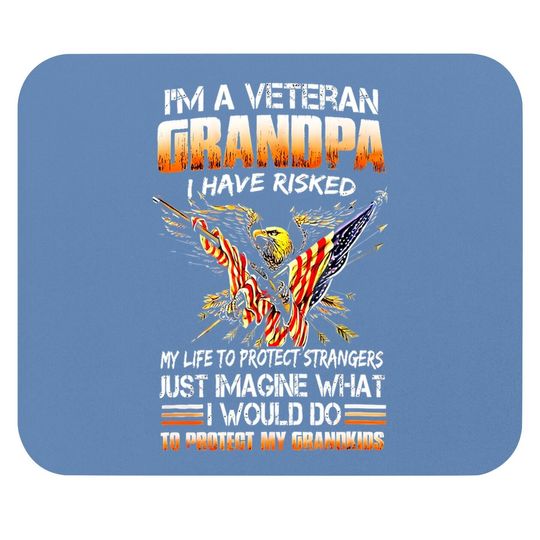 Veteran Day Grandfather Fathers Mouse Pad