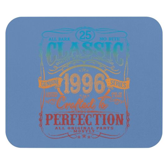 Discover Vintage 1996 Limited Edition Gift 25 Years Old 25th Birthday Mouse Pad