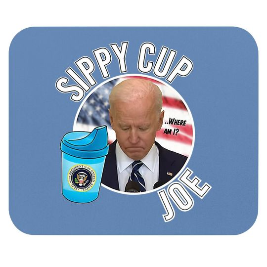 Funny Sippy Cup Joe Biden Premium Mouse Pad