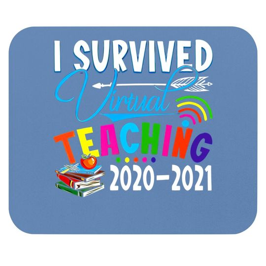 Discover Fashion Mouse Pad - Funny I Survived Virtual Teaching End Of Year Teacher Remote Gift Mouse Pad Short Sleeve