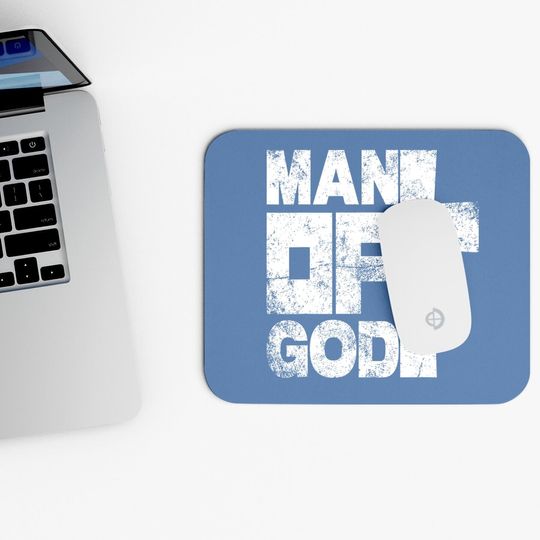 Man Of God Religious Graphic Christian Vintage Mouse Pad