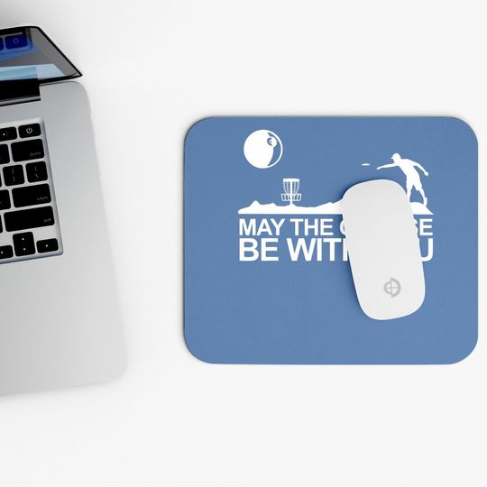 Disc Golf Mouse Pad May The Course Be With You Frisbee Golf Mouse Pad