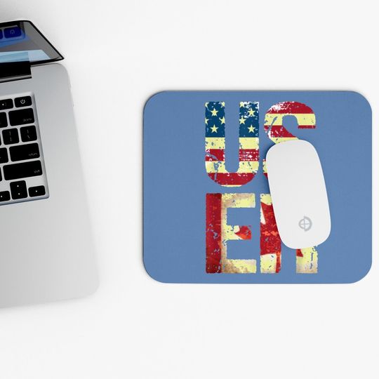 Us Eh America Canada Flag Funny American Canadian Mouse Pad