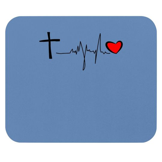 Nqy Christian Love Embroidery Short-sleeve Fashion Mouse Pad