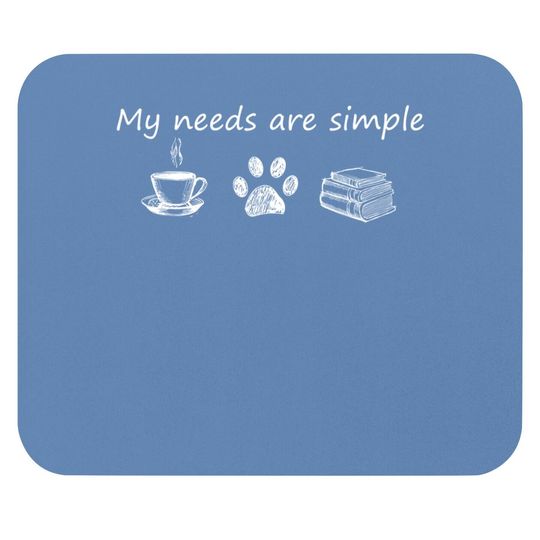 Book Mouse Pad Funny Coffee Dog Book Gift Mouse Pad
