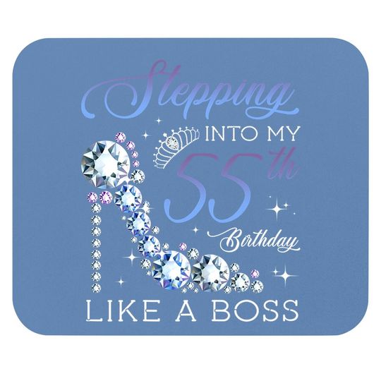 Stepping Into 55th Birthday Born 1965 Gifts 55 Years Old Mouse Pad