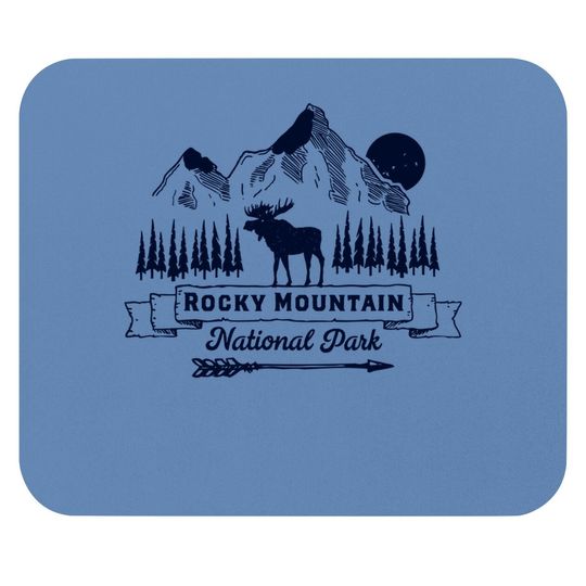 Rocky Mountain National Park Mouse Pad Vintage Souvenir Clothing