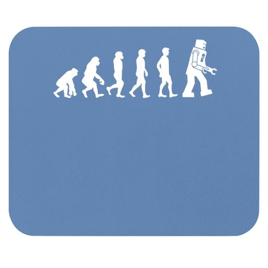 Funny Mouse Pad - Ape, Monkey, Man To Robot Evolution Mouse Pad