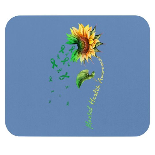 Mental Health Awareness Sunflower Mouse Pad