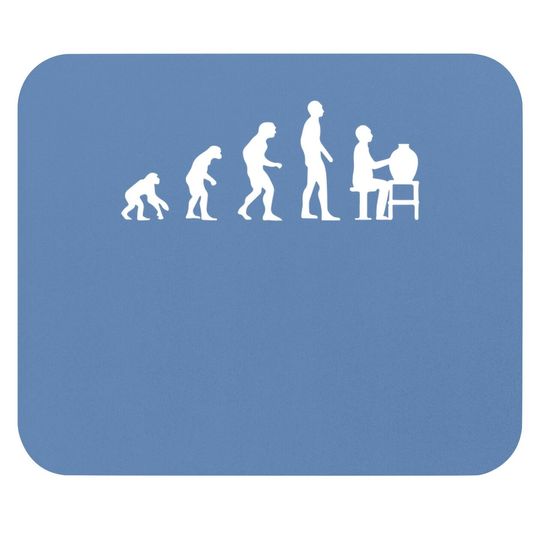 Pottery Evolution Funny Ceramic Artist Gift Mouse Pad