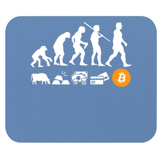 Bitcoin Evolution Of Money | A Btc Crypto Mouse Pad