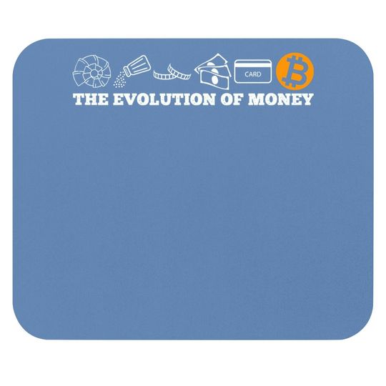 The Evolution Of Money Bitcoin Btc Crypto Cryptocurrency Mouse Pad