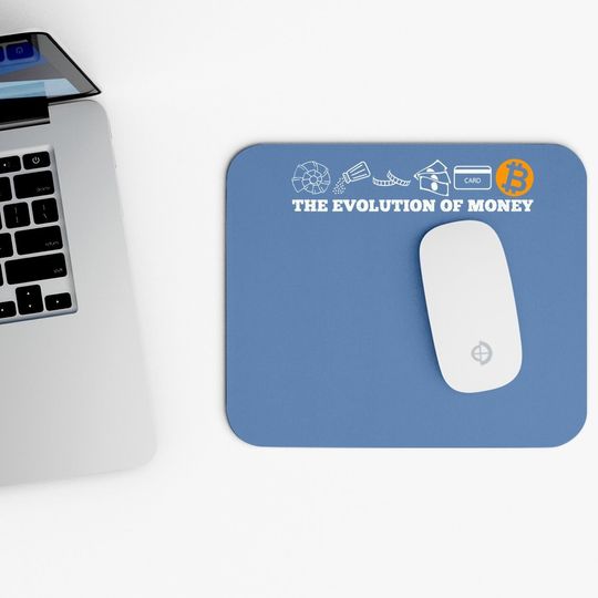 The Evolution Of Money Bitcoin Btc Crypto Cryptocurrency Mouse Pad