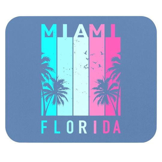 Mouse Pad Retro Miami Florida Beach