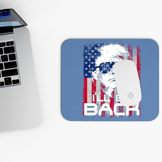 I'll Be Back Trump 2024 Vintage Donald Trump 4th Of July Premium Mouse Pad