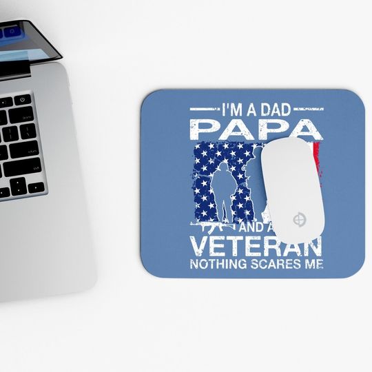 Veterans Day I'm A Dad Papa Mouse Pad