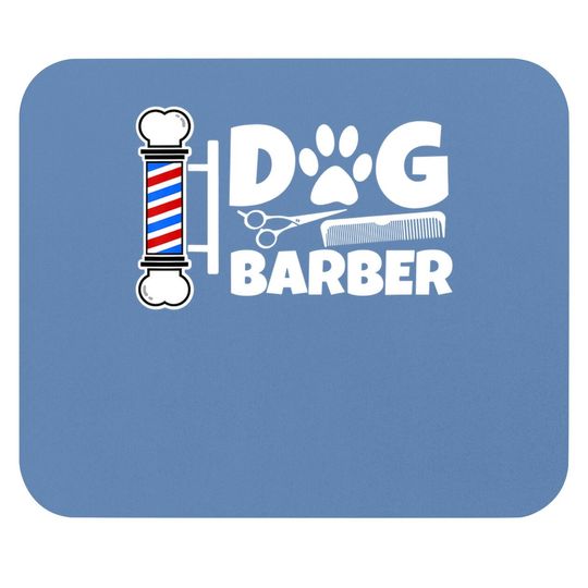 Funny Dog Barber Groomer Mouse Pad