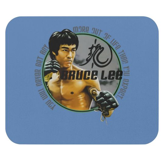 Bruce Lee Expectations Signature Quote Mouse Pad