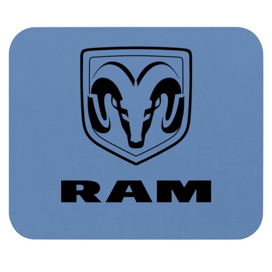 Ram Trucks Black Logo Mouse Pad