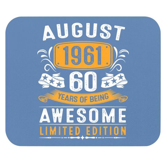 August Birthday 60th Vintage Mouse Pad