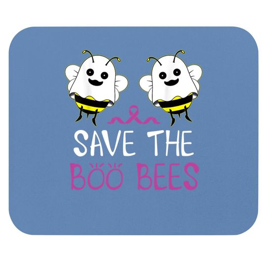 Save The Boo Bees Mouse Pad Breast Cancer Awareness Halloween Mouse Pad