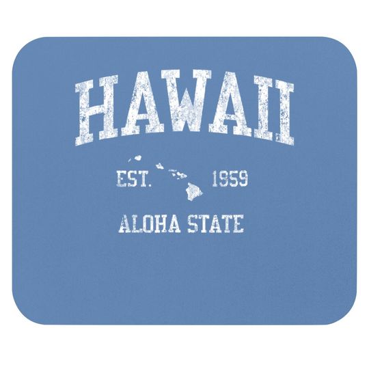 Hawaii Mouse Pad Vintage Sports Design Hawaiian Islands Mouse Pad