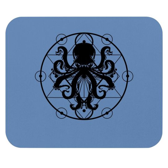Vintage Kraken Gift Octopus Mouse Pad