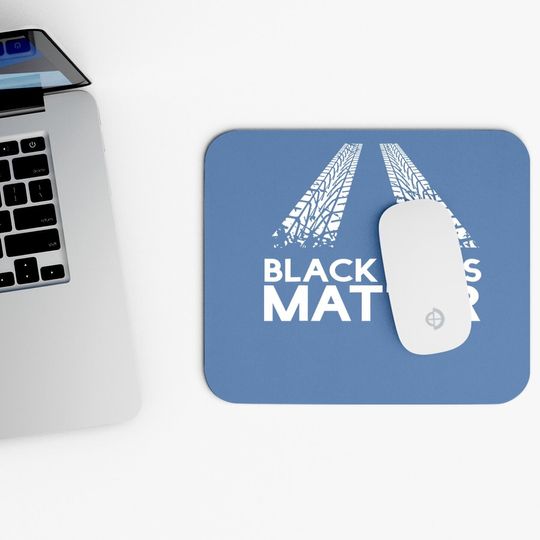 Black Lines Matter! Drift Car Guys Funny Racing Mouse Pad