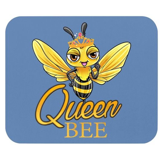 Queen Bee Crown Cute Honey Bee Hive Gift Beekeeping Mouse Pad