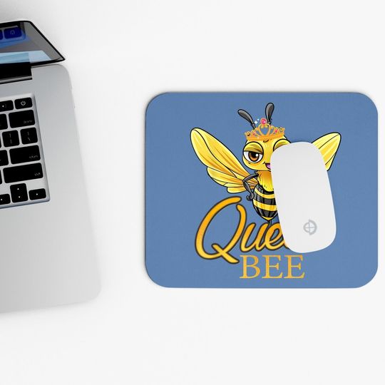 Queen Bee Crown Cute Honey Bee Hive Gift Beekeeping Mouse Pad