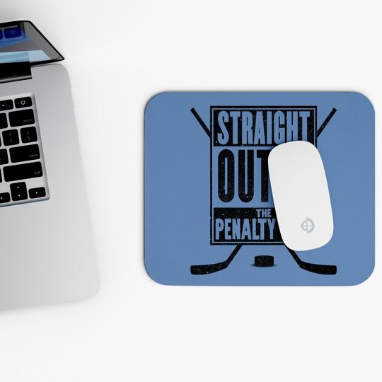 Straight Outta The Penalty Box Mouse Pad Funny Ice Hockey Mouse Pad