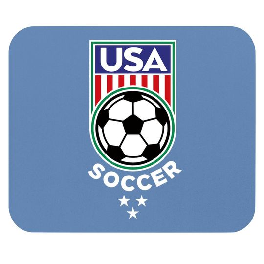 Usa Soccer Team Mouse Pad Support The Team Usa Flag Football Mouse Pad
