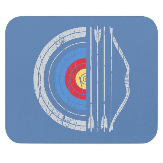 Archery Target Bow And Arrow Vintage Gifts Archer Mouse Pad