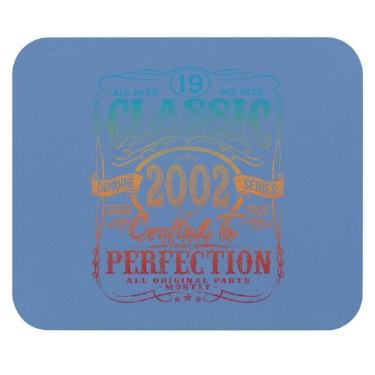 Vintage 2002 Limited Edition Gift 19th Birthday Mouse Pad