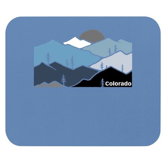 Colorado Mountain Outdoor Retro Landscape Mouse Pad