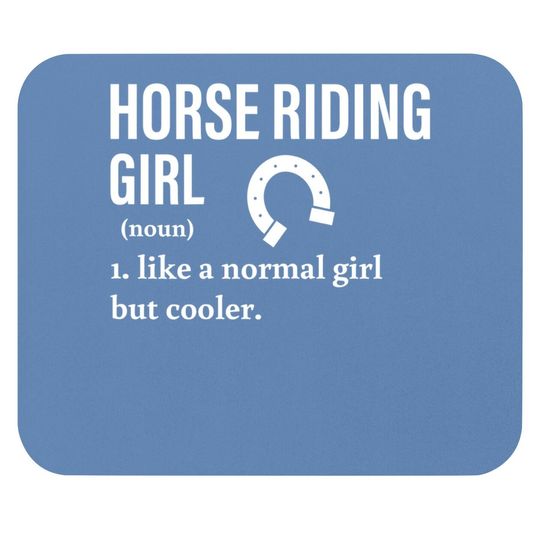 Equestrian Horse Riding Girl Noun Show Jumping Vaulting Mouse Pad