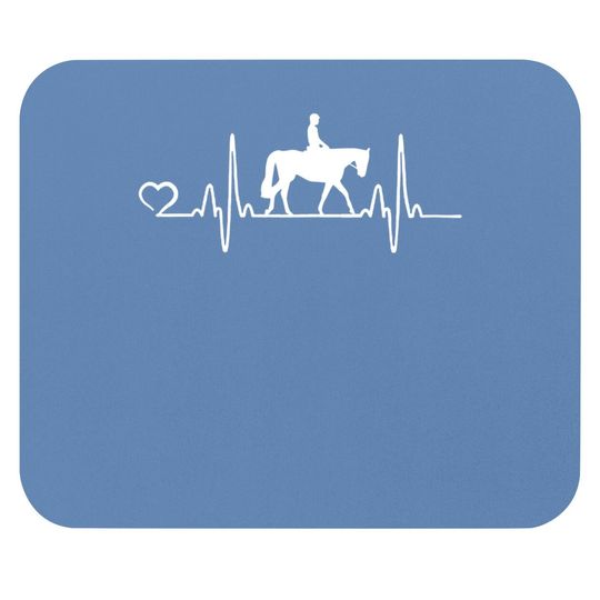 Horse Heartbeat Dressage Gift For And Girls Graphic Mouse Pad