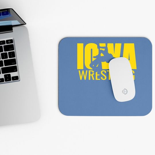 Iowa Wrestling Freestyle Wrestler The Hawkeye State Mouse Pad