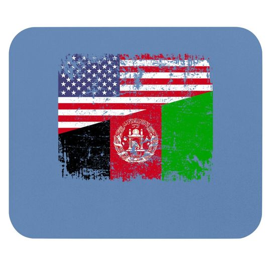Usa Afghanistan Flag Mouse Pad