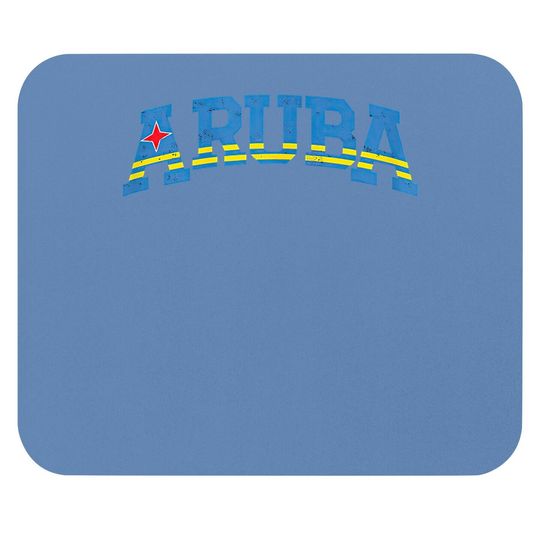 Aruba Sports Design Flag Mouse Pad