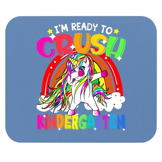 I'm Ready Crush Kindergarten Dabbing Unicorn Back To School Mouse Pad