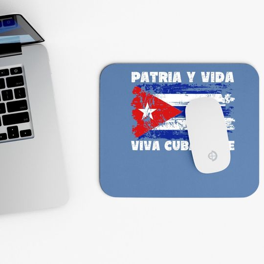 Viva Cuba Libre Patria Y Vida, Cuba Flag Mouse Pad
