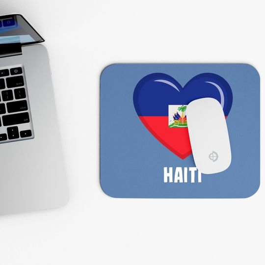 Haiti Flag Mouse Pad